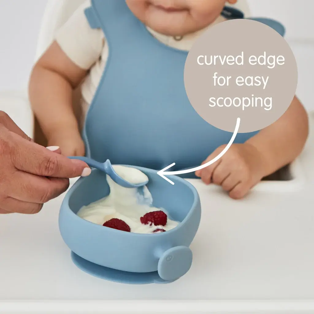 Silicone Bowl + Lid - sage