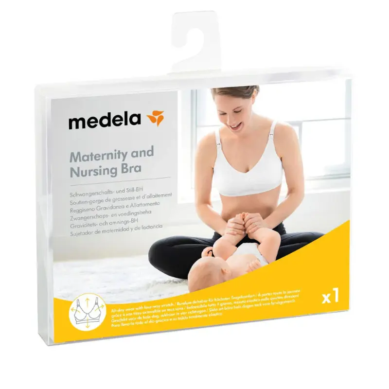 Soutien gorge de grossesse et d'allaitement Medela - Blanc
