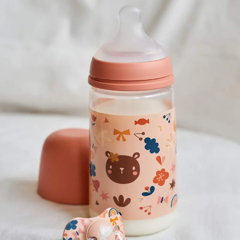 Suavinex Biberon avec Tétine SX Pro Soft Pink - 270 ml