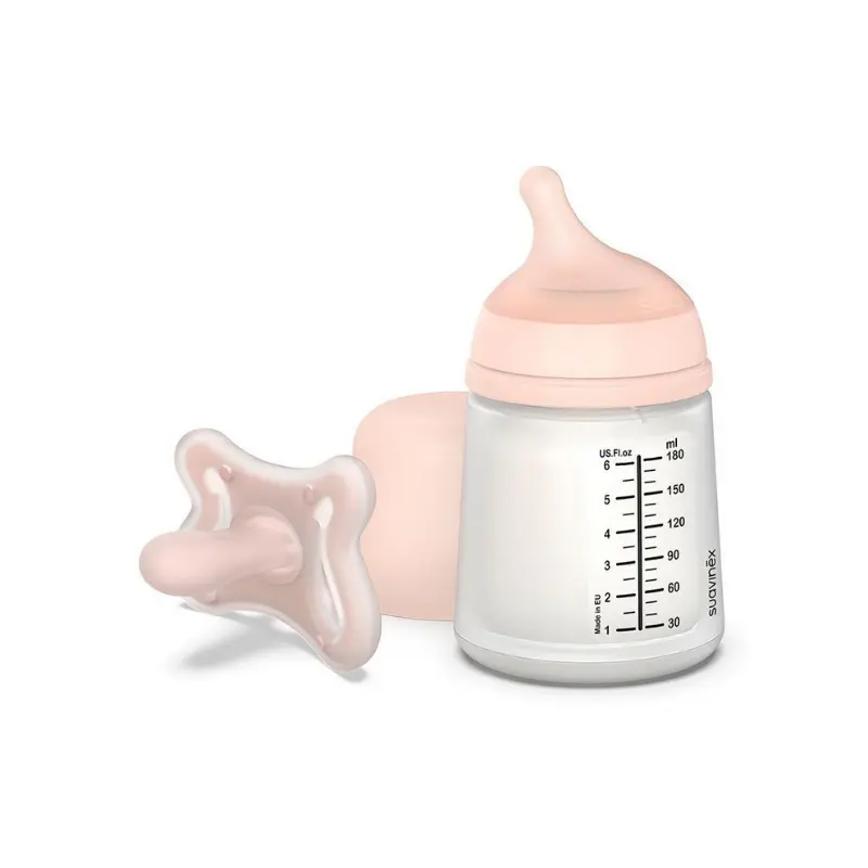 xx Suavinex Set Biberon Zero.Zero 180 ml avec Sucette