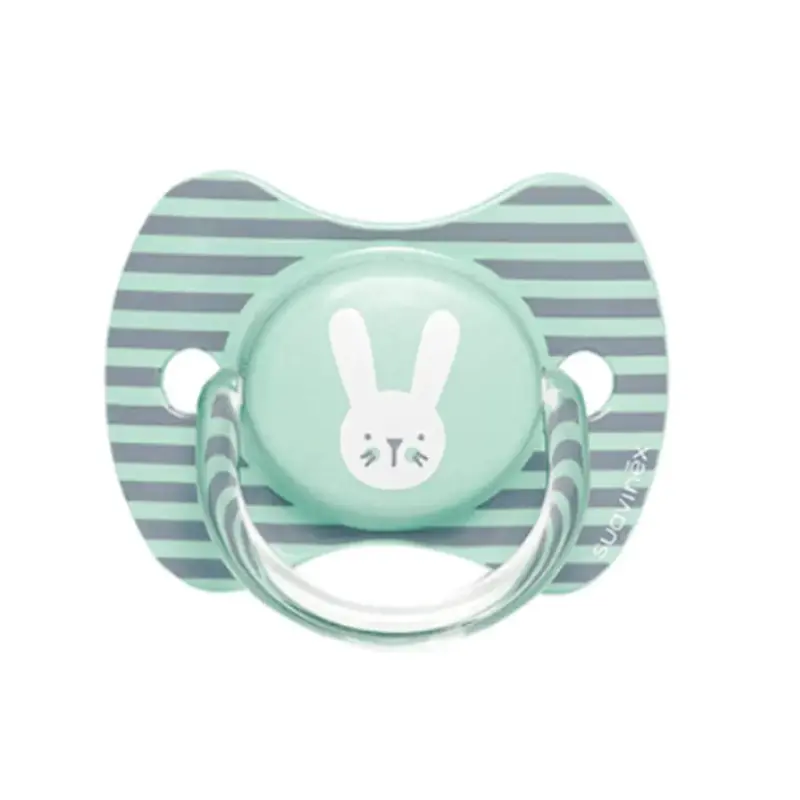 xx Suavinex Sucette Premium avec Tétine Symétrique Silicone - 6/18M- Vert