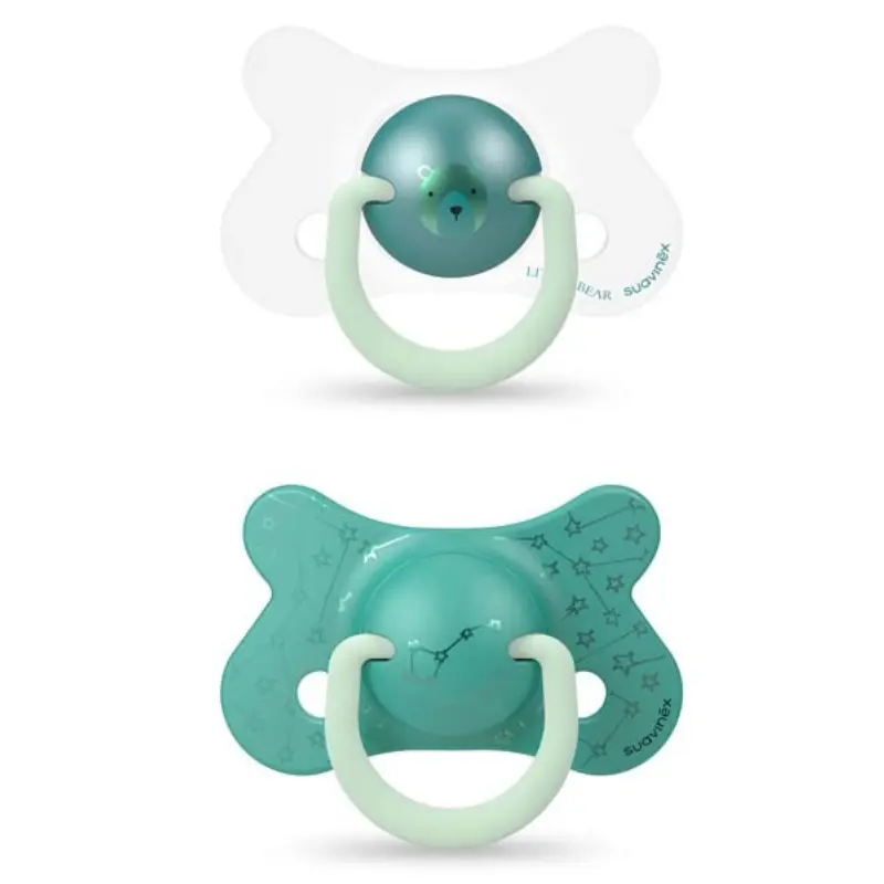xx Sucette Night&Day Silicone +18 vert, ours