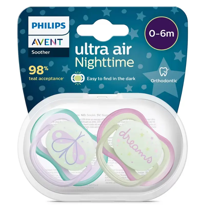 Sucette Philips Avent SCF376/19 Ultra Air 0-6 mois Rose