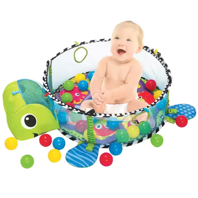 Tapis de jeu 3 en 1 pour bébé Tortue