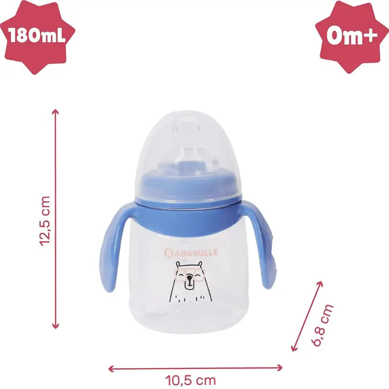 Tasses à bec anti-fuite 180ml x2 – Badabulle