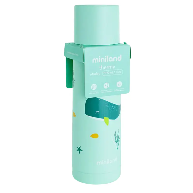 Thermos liquide Miniland Whaley 500 ml - Vert