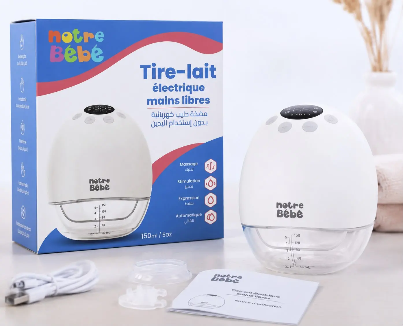 Tire-lait Électrique Mains Libres Notre Bébé