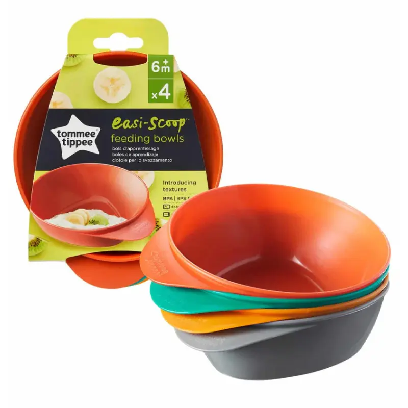 xx Tommee Tippee Lot de 4 Bols pour Bébé Easi Scoop 6M+