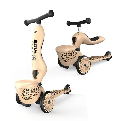 Trottinette 2en1 Highway Kick 1 Lifestyle Scoot And Ride Léopard