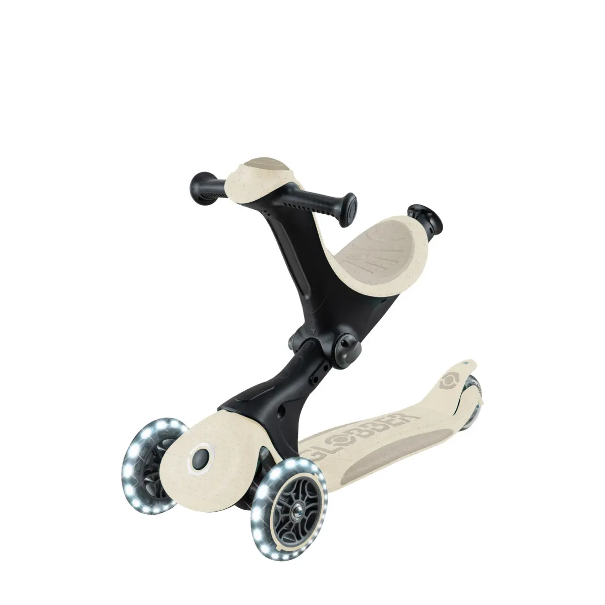 Globber Trottinette évolutive GO UP BABY LIGHTS avec Panier 360°