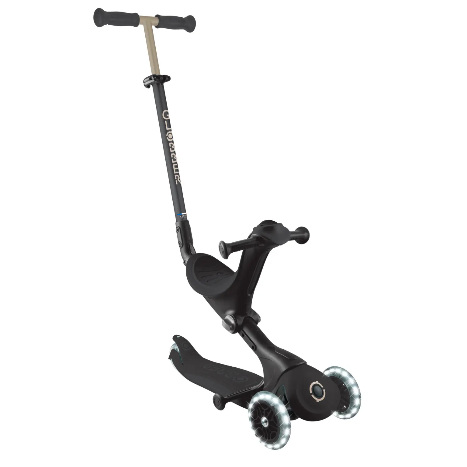 Trottinette convertible GO•UP DELUXE LIGHTS 3 en 1 Noir