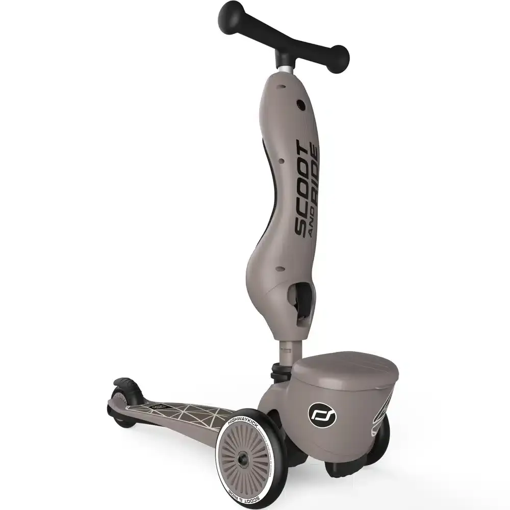 Trottinette Scoot And Ride 2 en 1 Highwaykick 1 Lifestyle – Lignes brunes