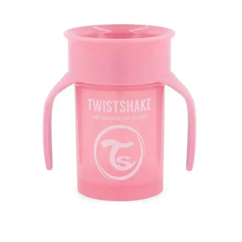 Twistshake Tasse d'Entraînement 230ml 6M+ - Rose Pastel