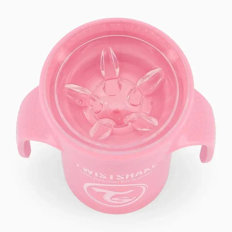 Twistshake Tasse d'Entraînement 230ml 6M+ - Rose Pastel