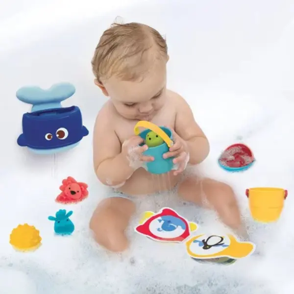 Valisette de bain 9 jouets de bain