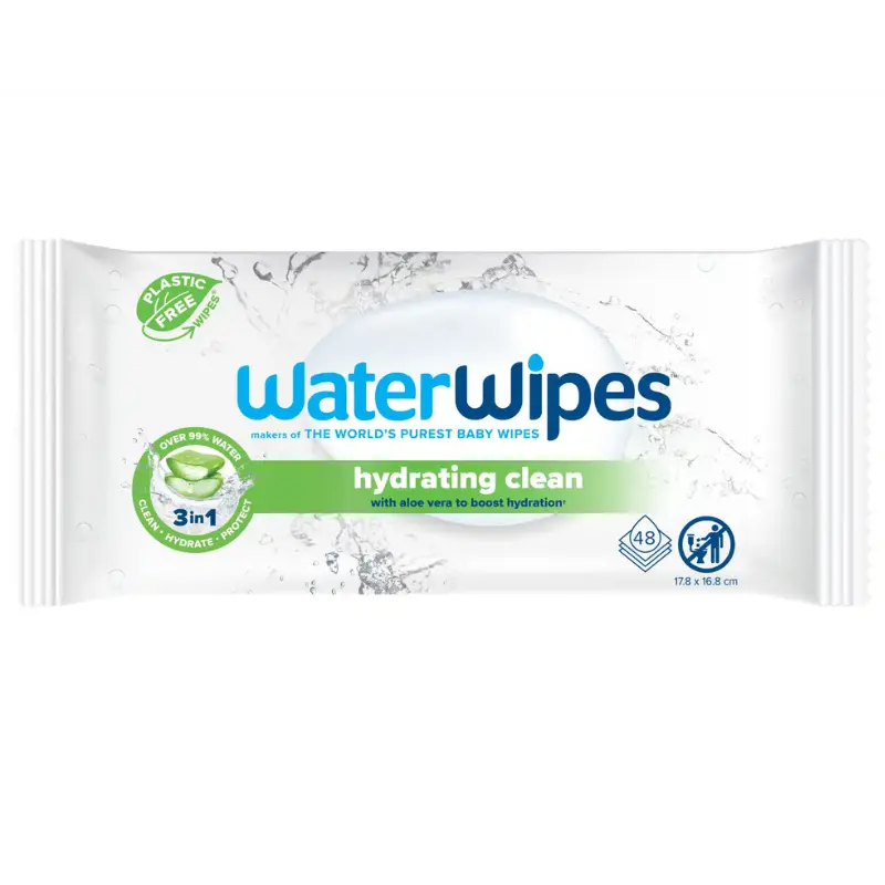 xx WaterWipes Hydratant - Aloe Vera 48 pièces