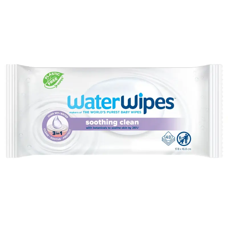 xx Lingettes bébé WaterWipes Lavande 48 pièces