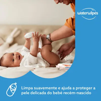 WaterWipes Lingettes Bébé Pack 9 x 60 Lingettes