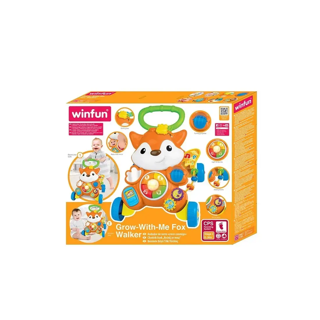Winfun Trotteur Renard Multi-activités 6-36 mois