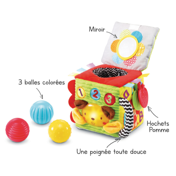 Cube interactif éveil sensoriel-VTech