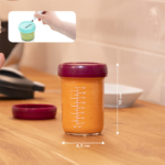 Set de 8 Babybols en verre 100ml et 220ml + recettes - Babymoov