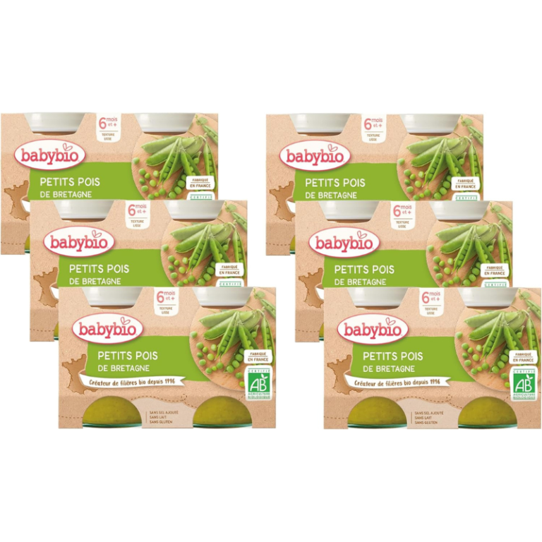 Petits pots de Petits pois 2x130g - Babybio