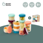 Set de 8 Babybols en verre 100ml et 220ml + recettes - Babymoov