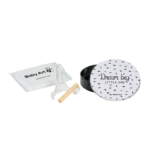 Boîte à empreinte ronde - Noir et blanc