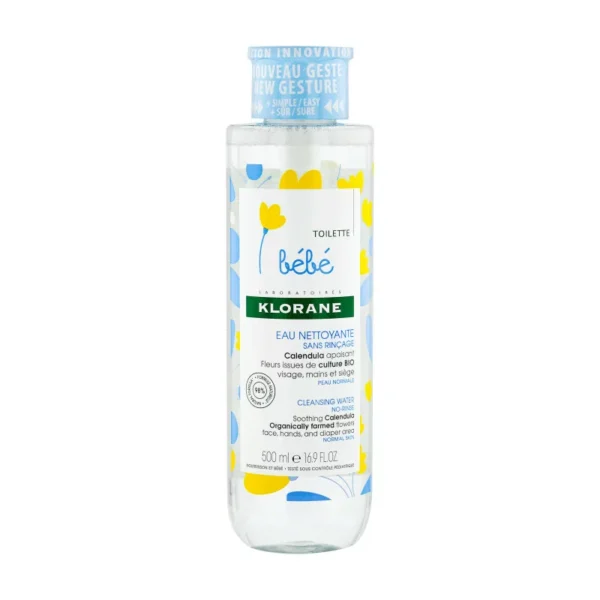 Klorane Bébé Eau Nettoyante Sans Rinçage Calendula 500ml
