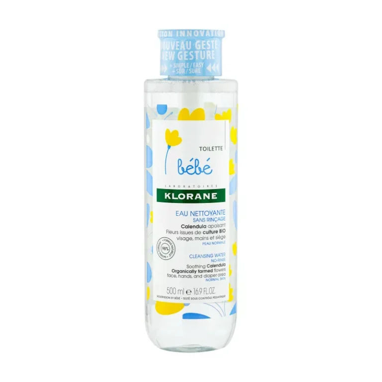 Klorane Bébé Eau Nettoyante Sans Rinçage Calendula 500ml