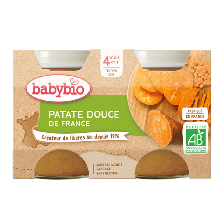 Petit pot patate douce bio - 2x130g - Babybio