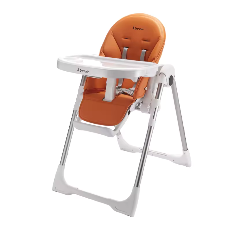 Chaise haute Cléon 3 en 1 Orange – A Demain