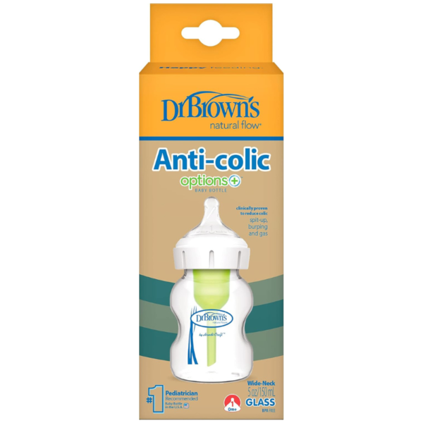 Dr. Brown's Natural Flow Options+ Biberon en verre 150 ml