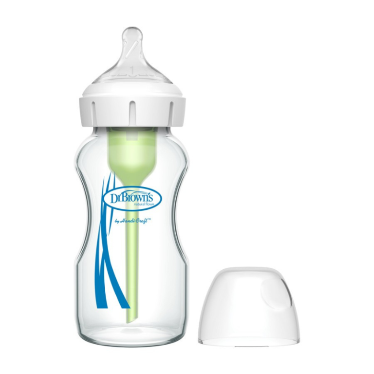 Dr. Brown's Natural Flow Options+ Biberon en verre anti-colique 270ml