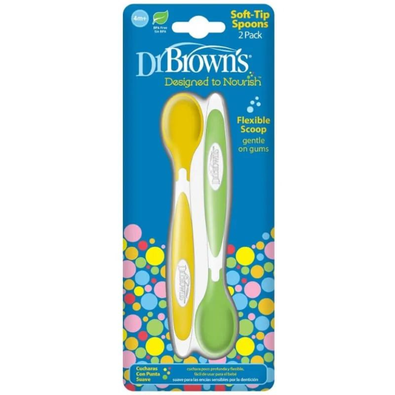 Lot de 2 cuillères à bout souple Dr Brown's