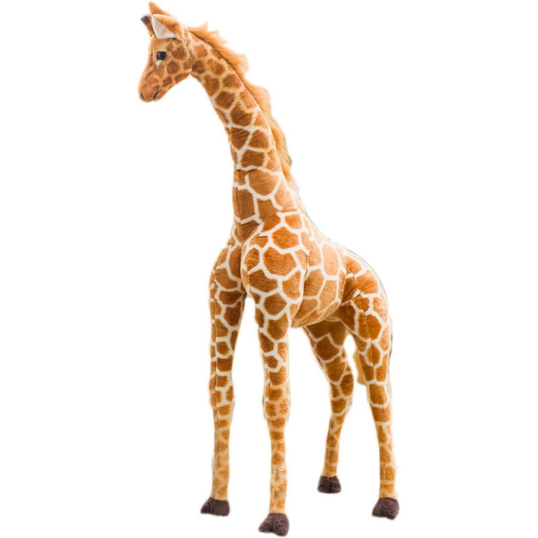 Peluche Debout Girafe - 65x35x160 Cm