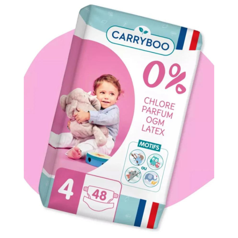 Carryboo Couches Écologiques Taille 4 (7-18kg) 48 unités