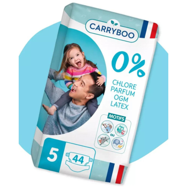 Carryboo Couches Écologiques Taille 5 (12-25kg) 44 unités