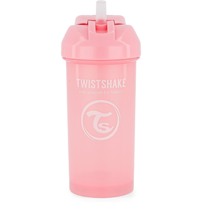 Gourde à Paille Twistshake 360ml - Rose