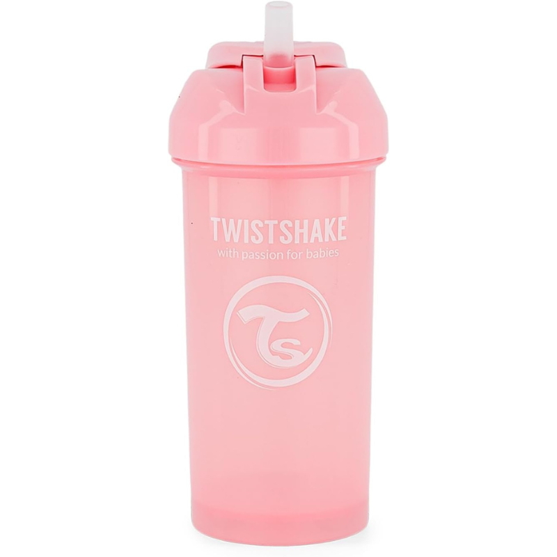 Gourde à Paille Twistshake 360ml - Rose