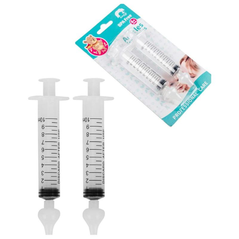Lot de 2 Seringues Bébé pour Lavage Nasal