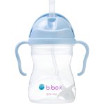 b.box Tasse d'Apprentissage avec Paille -bleu clair- 6+ Mois