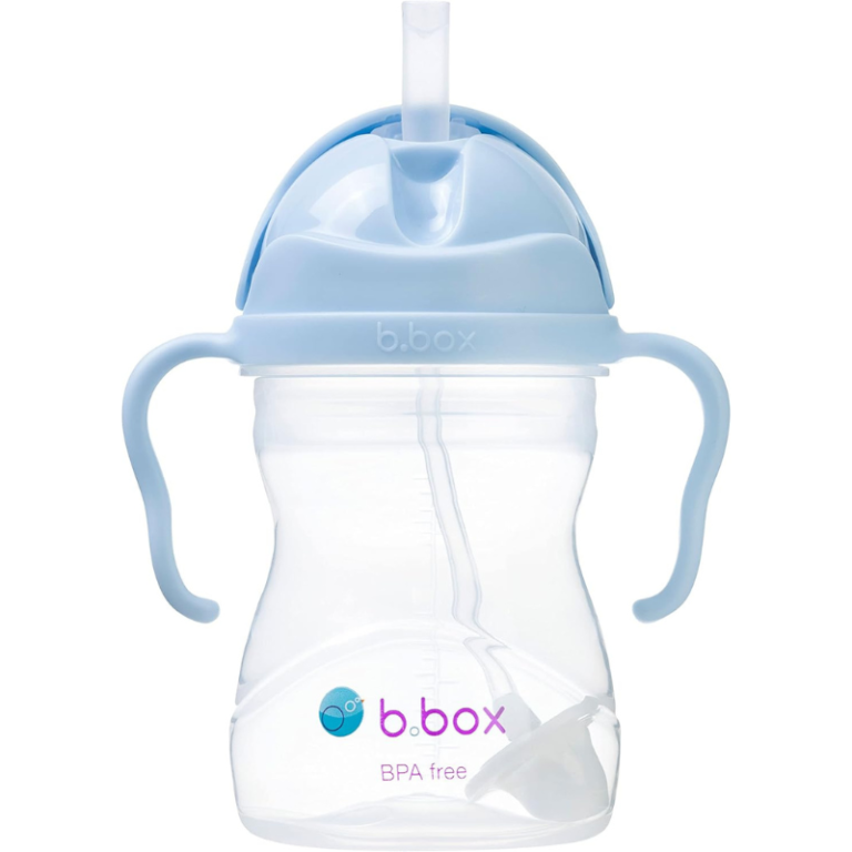 b.box Tasse d'Apprentissage avec Paille -bleu clair- 6+ Mois